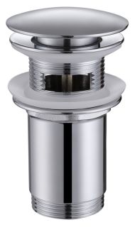 Донный клапан с переливом ABBER хром AF0010