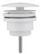 Донный клапан для раковины ABBER AF0012W без перелива белый