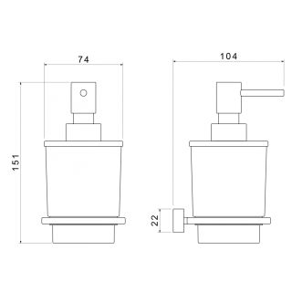 Дозатор Timo Torne 43139/03 чёрный матовый