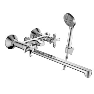 Смеситель для ванны Decoroom с ручным душем хром DR52043