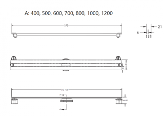 Душевой лоток Berges Super Slim Black 095052 60см чёрный матовый