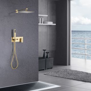 Душевая система ABBER Daheim золото матовое AF8218G