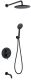 Душевая система ABBER Wasser Kreis AF8117B чёрный матовый