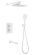 Душевая система ABBER Weiss Insel AF8050W с термостатом белый