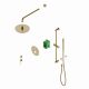 Душевой комплект Timo Saona SX-2309/17SM золото матовое
