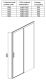 Душевая дверь Aquanet Pleasure AE60-N-140H200U-BT 225500 140 см профиль чёрный стекло прозрачное