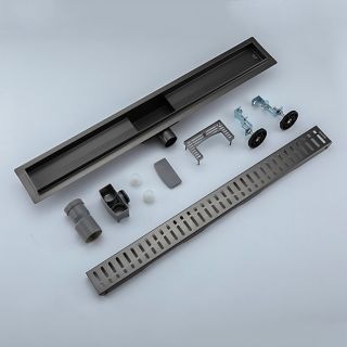 Душевой лоток Gappo G85007-39 50 см оружейная сталь