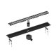 Душевой лоток Timo Drain System DS230108/03 80см с вставкой lines чёрный