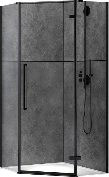 Душевой уголок ABBER Ewiges Wasser 90x90см чёрный AG05090B