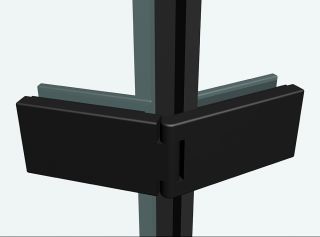 Душевой уголок ABBER Ewiges Wasser 100x100см чёрный AG05100B