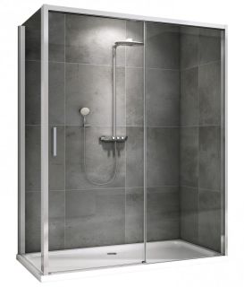 Душевой уголок ABBER Komfort AG93140-S92 140x90см хром