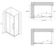Душевой уголок ABBER Schwarzer Diamant AG30110BH-S50B 110x50см чёрный