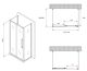 Душевой уголок ABBER Schwarzer Diamant AG30120BH-S60B-S60B 120x60см чёрный