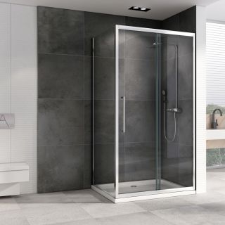 Душевой уголок ABBER Schwarzer Diamant AG30120H-S50 120x50см хром