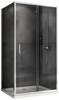 Душевой уголок ABBER Schwarzer Diamant AG301305-S805 130x80см хром