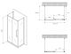 Душевой уголок ABBER Schwarzer Diamant AG30130BMH-S80BM-S80BM 130x80см чёрный