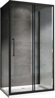 Душевой уголок ABBER Schwarzer Diamant AG30140BH-S60B-S60B 140x60см чёрный