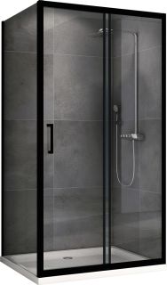 Душевой уголок ABBER Schwarzer Diamant AG30150B-S50B 150x50см чёрный