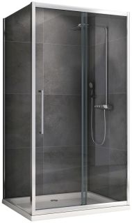 Душевой уголок ABBER Schwarzer Diamant AG30150H-S90 150x90см хром