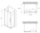 Душевой уголок ABBER Schwarzer Diamant AG30180BH-S60B-S60B 180x60см чёрный