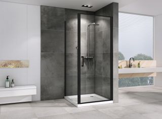 Душевой уголок ABBER Sonnenstrand 100x70см чёрный AG04100B-S70B