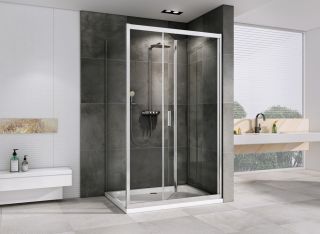 Душевой уголок ABBER Sonnenstrand 110x70см хром AG07110-S70