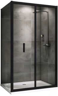 Душевой уголок ABBER Sonnenstrand 90x100см чёрный AG07090B-S100B