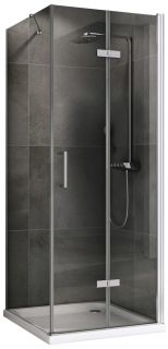 Душевой уголок ABBER Zart AG08080P-S81 80x80см хром