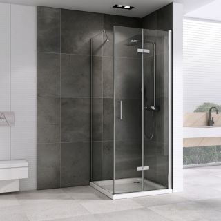 Душевой уголок ABBER Zart AG08070P-S91 70x90см хром