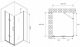 Душевой уголок ABBER Zart AG08100P-S91 100x90см хром