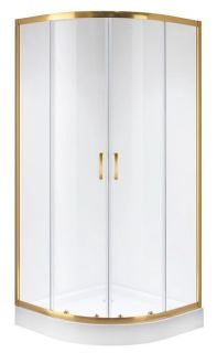 Душевой уголок Niagara NG-6407-08 GOLD 100x100см золото/прозрачное