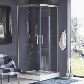 Душевой уголок Aquanet Delta Cube NPE1142 183212 90x90 см стекло прозрачное профиль хром