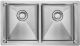 Мойка кухонная Paulmark Dopplet PM507844-BS брашированная нержавеющая сталь