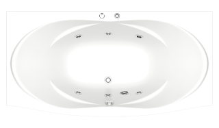 Акриловая ванна Bas Фиеста 195x90 см без гидромассажа