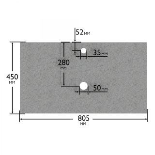 Столешница Санта 900148 80 см вулканический серый
