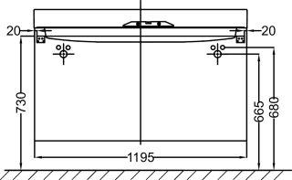 Тумба под раковину Jacob Delafon RYTHMIK EB1305-E10