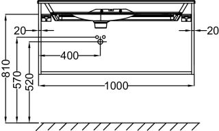 Тумба под раковину Jacob Delafon NOUVELLE VAGUE EB3032-E73