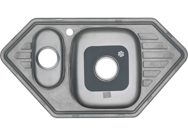 Мойка 9550C Melana 0,8/180 хром с сифоном (222 С t *7)