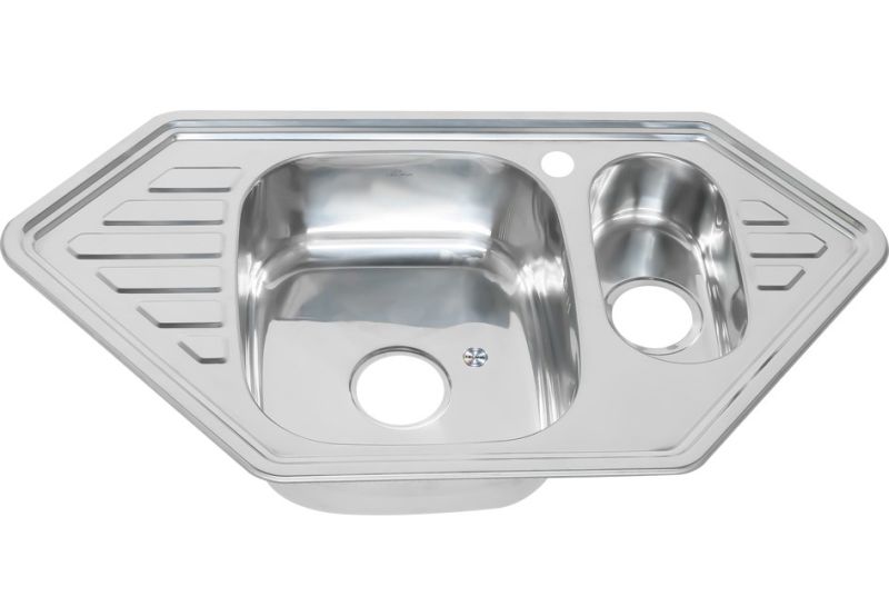 Мойка 9550C Melana 0,8/180 хром с сифоном (222 С t *7)