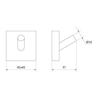 Крючок IDDIS Edifice хром EDISB10i41