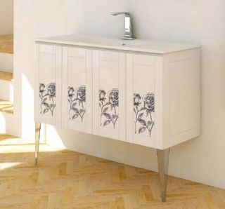 Тумба под раковину Cezares 120x55 Decorato rosa Rosa 42244