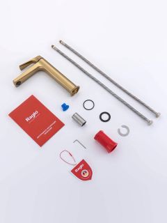 Смеситель для раковины Raglo R07.15.03 золотой сатин