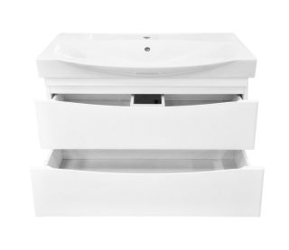 Напольная тумба под раковину Misty Элвис 105см белый