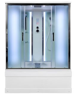 Душевая кабина AvaCan EM4515 с LED-подсветкой 150x85 см