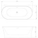 Акриловая ванна Azario ENGELS ENG18075 пристенная 800x750x580