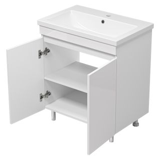 Напольная тумба под раковину Misty Енисей 70см белый