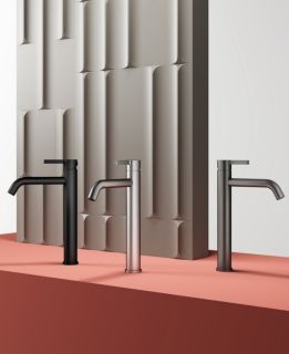 Высокий смеситель для раковины Splenka S221.15.06 чёрный