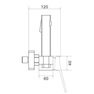 Гигиенический душ со смесителем Shevanik S6105H-1 чёрный