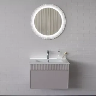 Тумба с раковиной Comforty Мадрид 00-00020643 71 см Серый шелк