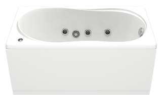 Акриловая ванна Bas Лима 130x70 см с каркасом